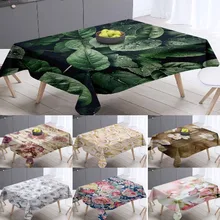 3d скатерть на стол Пылезащитная утолщенная хлопковая ткань
