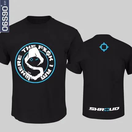 Shroud Cloud9 C9 shirt Professional league pubg D.va men women T TEE SHIRT | Мужская одежда
