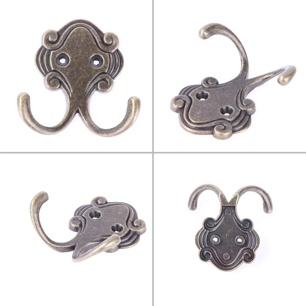 Винтажный античный дверной крючок из цинкового сплава для одежды пальто шапки
