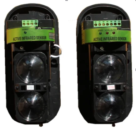 Двойной, двойной, 2-лучевой, фотоэлектрический, для безопасности, инфракрасный, детектор, сигнализация, для улицы, 30 м-150 м от AliExpress WW
