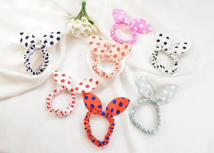 Заколки для волос в горошек с леопардовым принтом 1 шт.|clips for hair|hair ropehair ties |