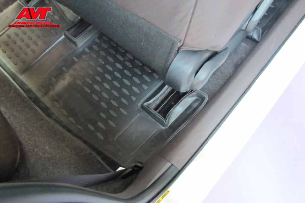 Коврики для Toyota IQ 2008-4 шт. резиновые коврики Нескользящие резиновые аксессуары для салона автомобиля
