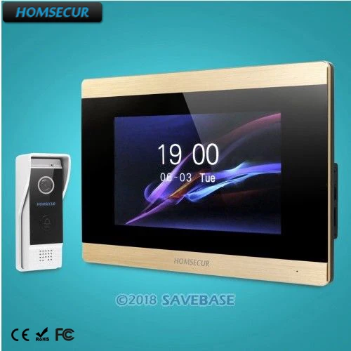 HOMSECUR 7 &quotВидео и Аудио Смарт Дверной Звонок + Камера с Алюминиевым Сплавом для