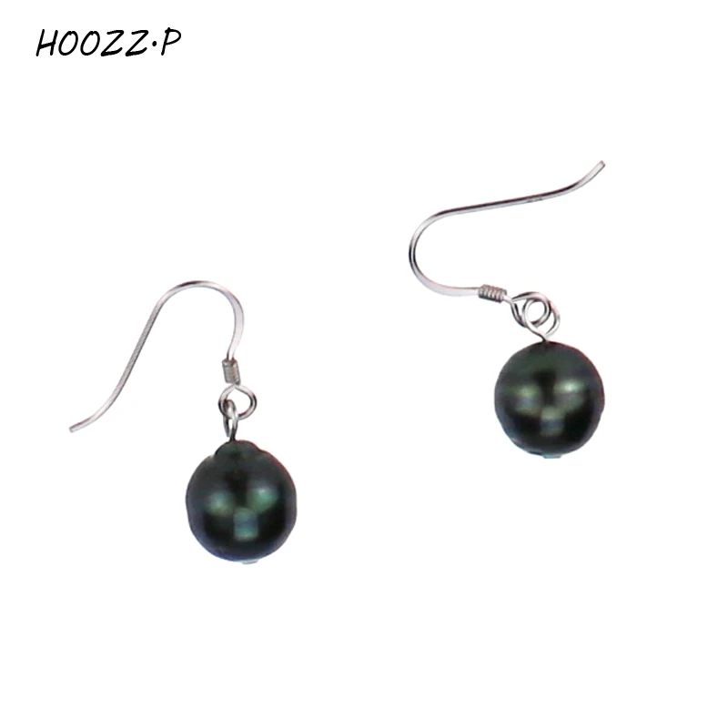 HOOZ Z.P AA + качественные серьги из таитянского морского жемчуга с культивированным