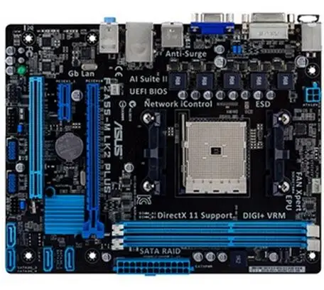 Разъем FM2 для ASUS оригинальная б/у материнская плата A55 DDR2 USB2.0 SATA2|Материнские
