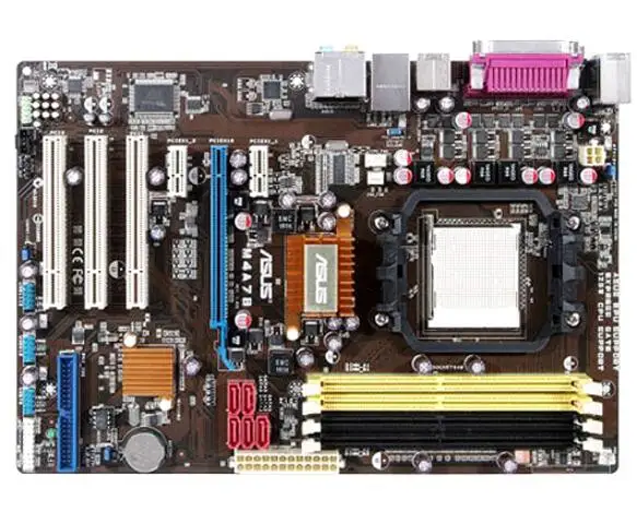 Разъем AM2 для ASUS M4A78 оригинальная б/у настольная плата AMD 770 DDR2 USB2.0 SATA2|Материнские