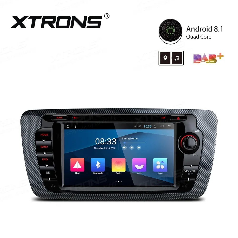 XTRONS 7 &quotAndroid 8 1 Автомобильный DVD плеер для Seat Ibiza MK4 6J Sport Coupe Ecomotive Cupra 2009 2010 2011 2012 2013