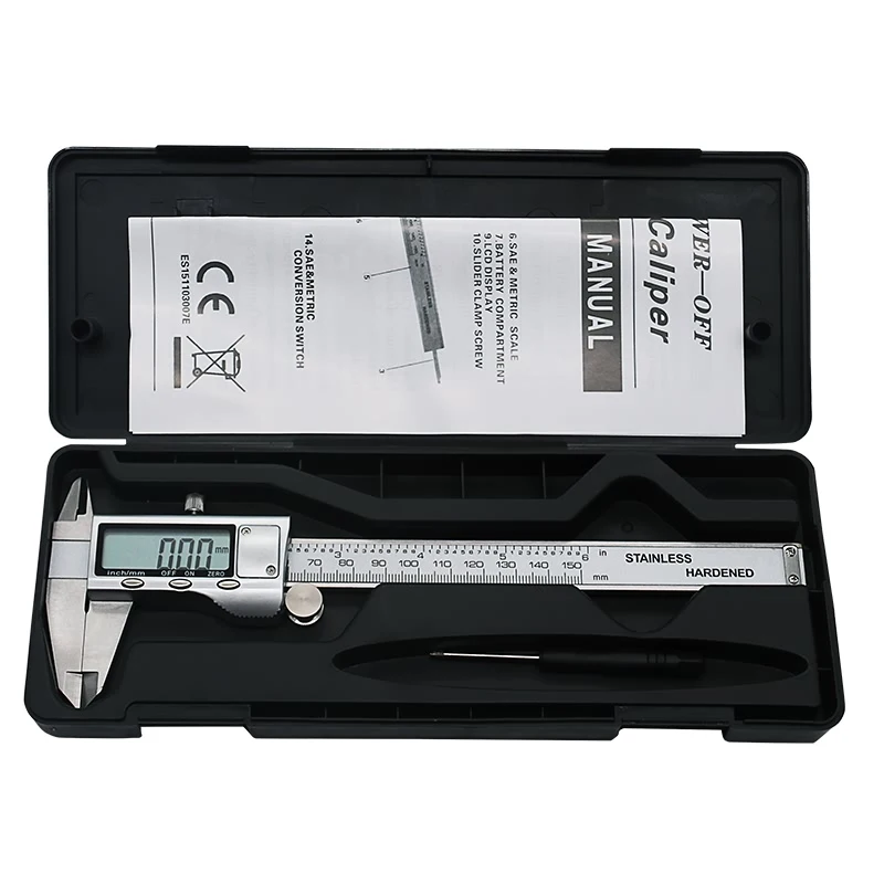 Digital Caliper 150mm Steel Inch Electronic LCD Vernier 0.01mm Measuring &ampamp Gauging Tool | Инструменты
