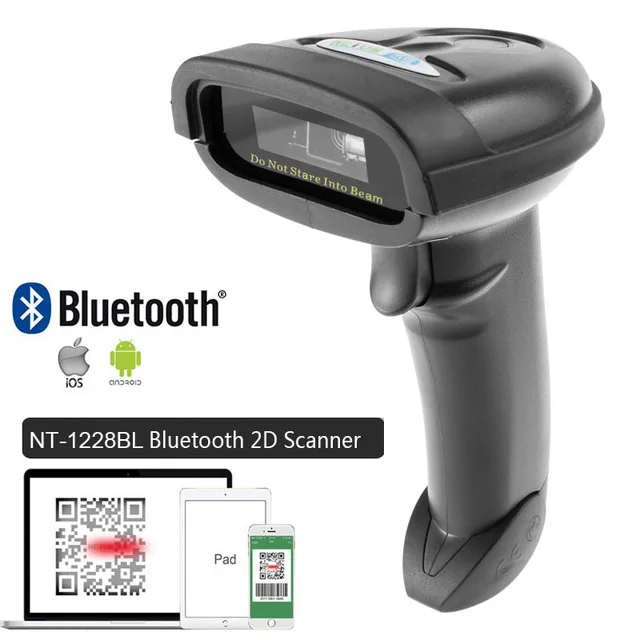 Ручной беспроводной сканер штрих-кодов и Bluetooth 1D/2D QR считыватель PDF417 | Компьютеры