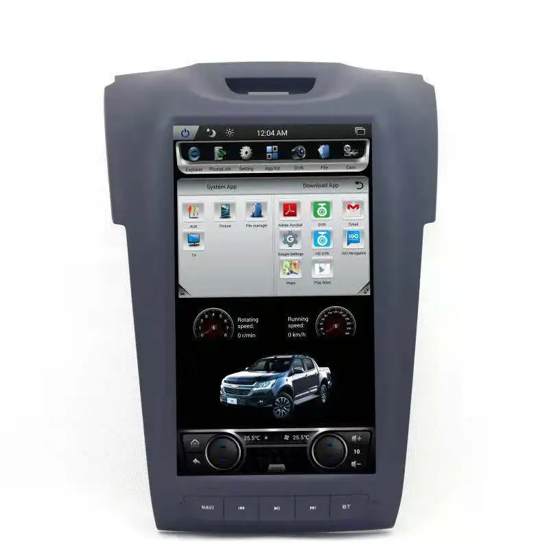 LaiQi 11," Автомобильный dvd-плеер 1280x800 автомобильный Tesla вертикальный экран стерео gps навигация для Chevrolet TrailBlazer Isuzu dmax Авто AC