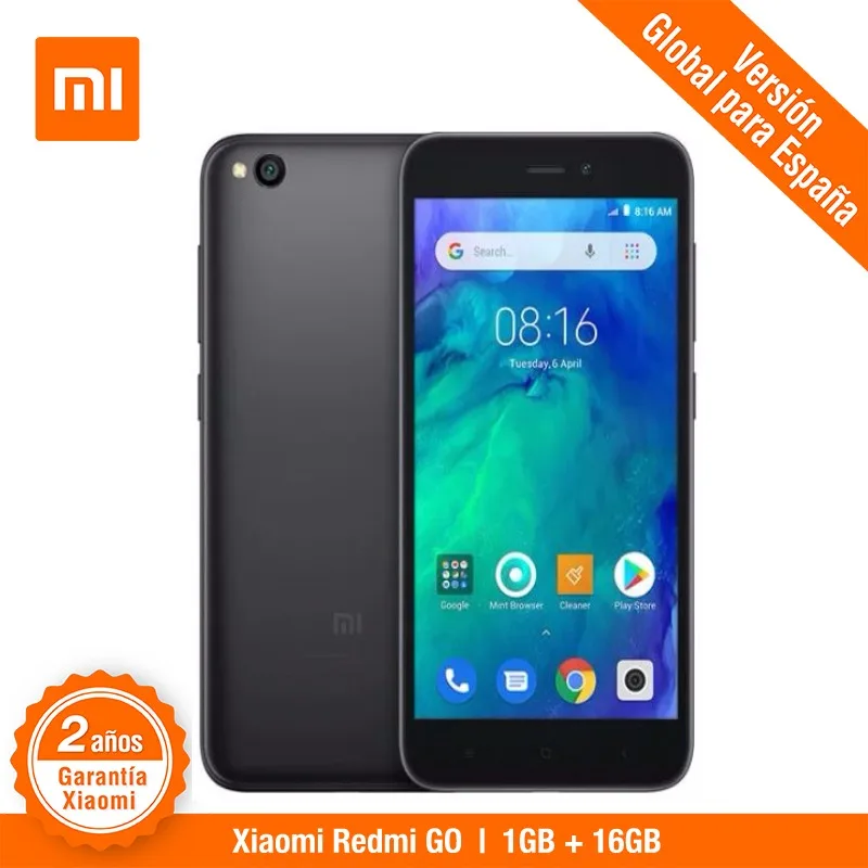 [Глобальная версия для Испании] Xiaomi Redmi GO (Memoria interna de 16 GB ram 1 camara 8MP + 5MP камера) |