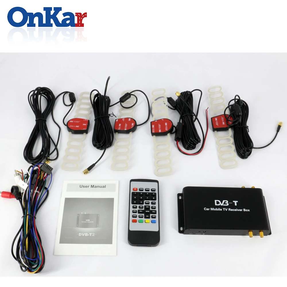 ONKAR DVB-T Digital TV Box 4 Antennas HD support high speed up to 180km/h mobile signal receiving | Автомобили и мотоциклы
