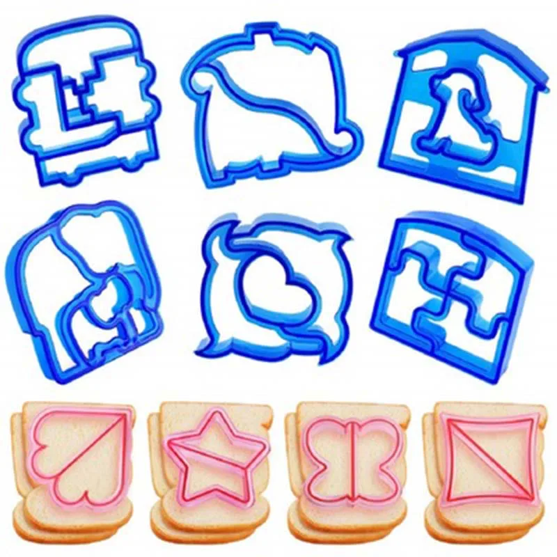 

Sandwich Cutters Mold Crust Cutter Toast Cookie Cutters Baking Bread Presses for Kids Lunch Maker DIY Cute Shape