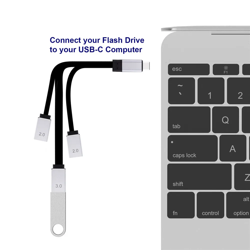 Тип usb C USB 2 0/3 0 Женский адаптер OTG HUB 3 Порты и разъёмы синхронизации данных Cablefor