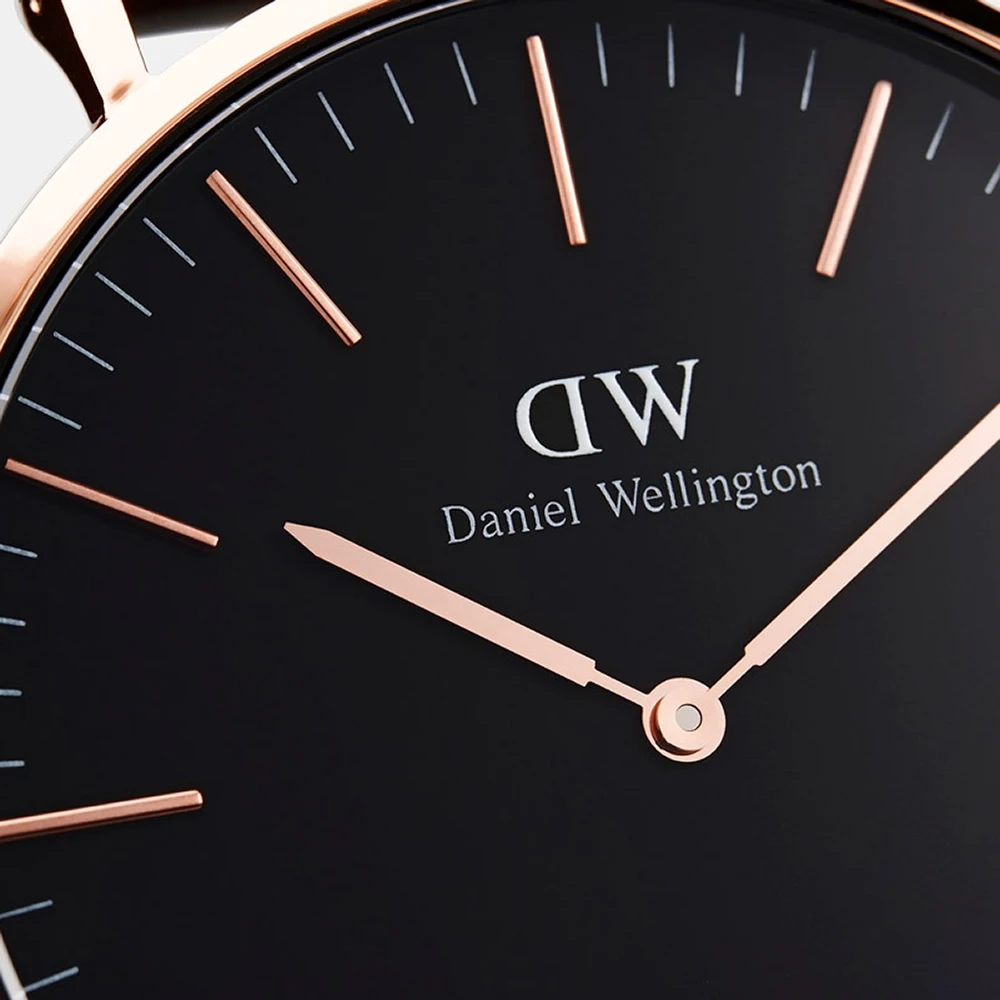 Наручные часы Daniel Wellington Classic Durham 36 мм RG Black + часовой ремешок Cornwall для часов