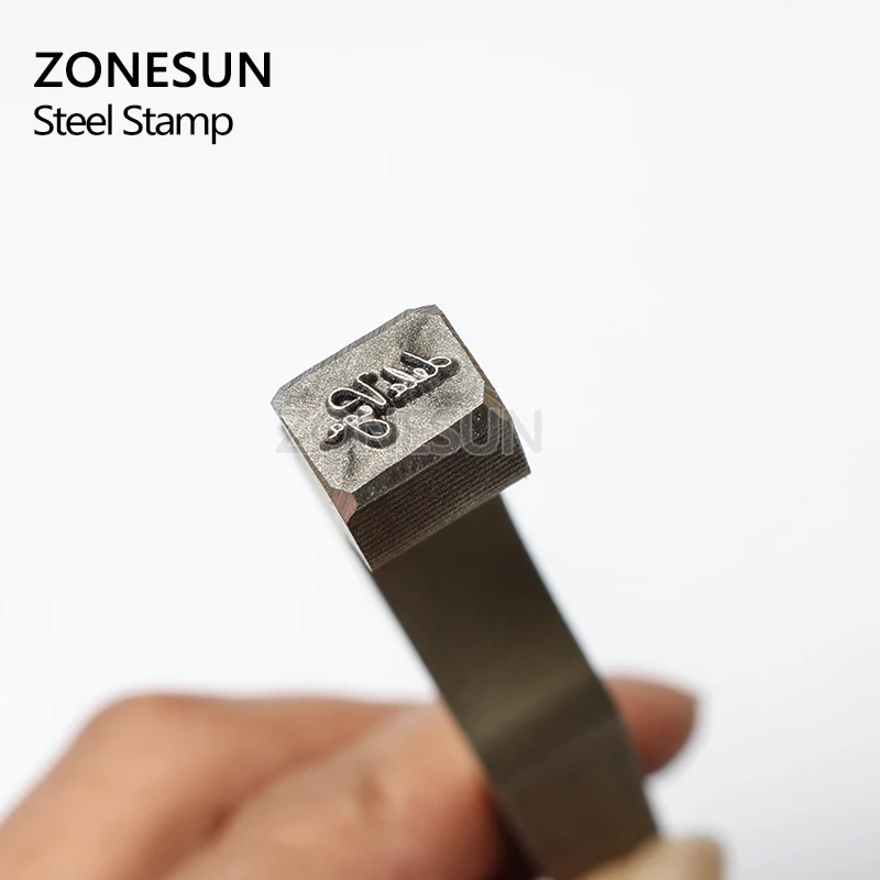 ZONESUN Alphatbet пользовательский стальной штамп Пресс маркировочный инструмент