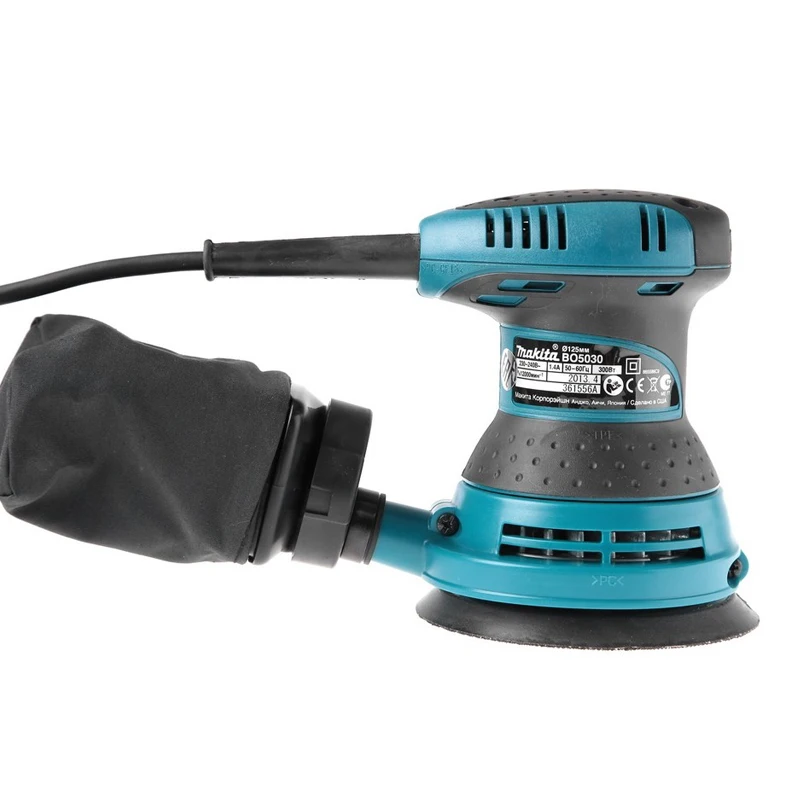 Машина шлифовальная эксцентриковая Makita BO5030 (Мощность 300 Вт 12000 об/мин диаметр