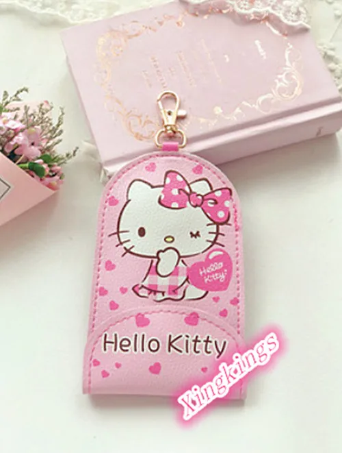 Hello kitty милый брелок для ключей с задней крышкой для держатель для карт KX-K35488