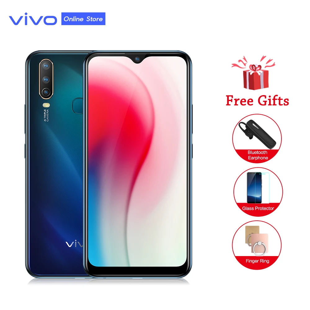 Vivo Y3 мобильный телефон 4G ram 128G rom 5000 mAh батарея лицо ID 6 35 &quotэкран капли воды