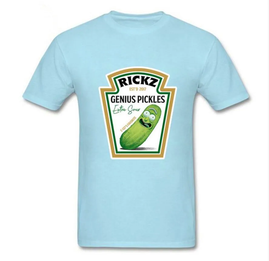 Мужская футболка Ricka and morty в стиле панк с принтом рассол Рик и Морти на заказ