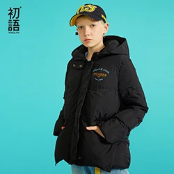 Toyouth с длинным рукавом негабаритных парка Для женщин зимние куртки и пальто Повседневное теплое пальто женские пальто с капюшоном куртка-парка Mujer топы - Цвет: Black