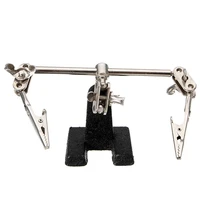 third hand soldering iron stand clamp helping hands clip tool pcb holder electrical circuits hobby new