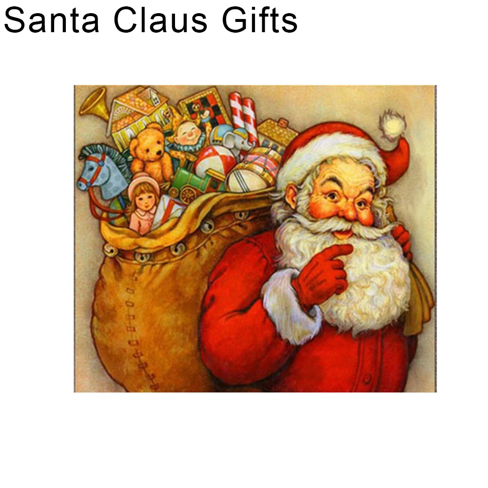 40x30/30x35 cm Christmas Tree Santa Claus Embroidery DIY Resin Diamond Painting | Дом и сад