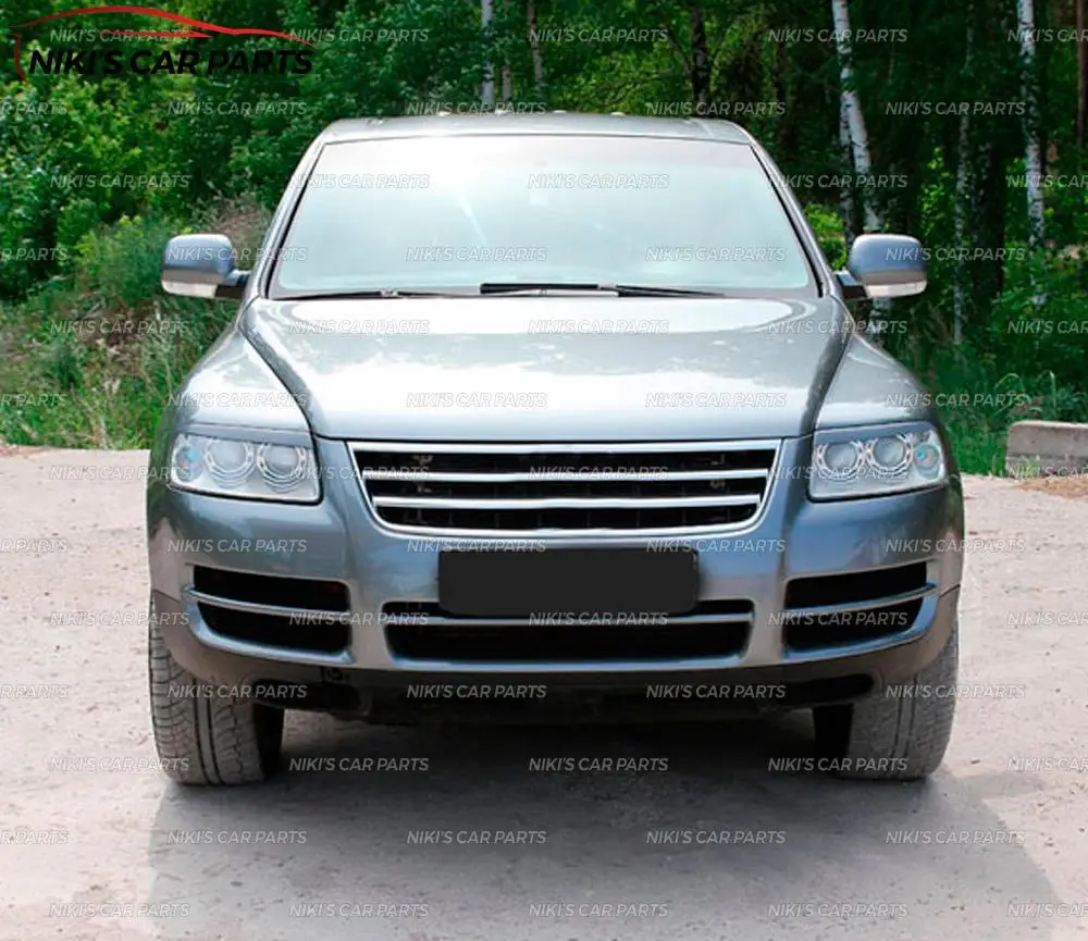 Брови на фары чехол для Volkswagen Touareg 2002-2007 ABS пластиковые реснички ресницы формовочные украшения автомобиля Стайлинг тюнинг