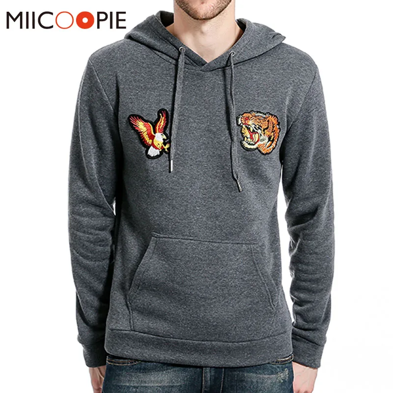 Толстовки Для мужчин sudaderas хомбре хип-хоп S Брендовые однотонные Цвет Животные