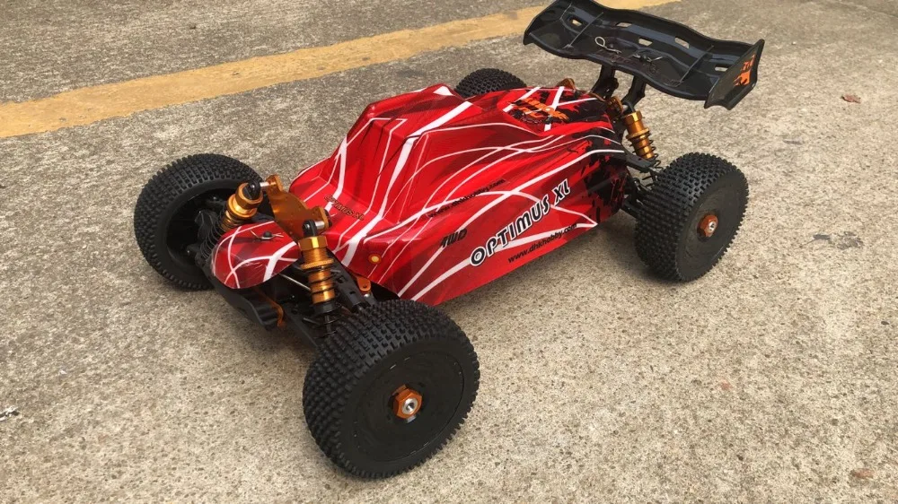 DHK 8381 1/8 Optimus XL 4WD EP RC багги рама без электриков, красный корпус