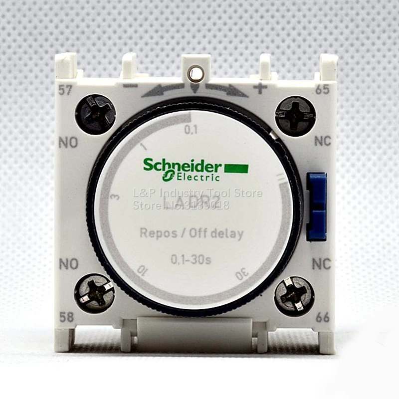 

100% New Original Schneider France LADR2 0.1-30S Time Delay Block Off Delay LA-DR2 Power Outages Delay For Contactor