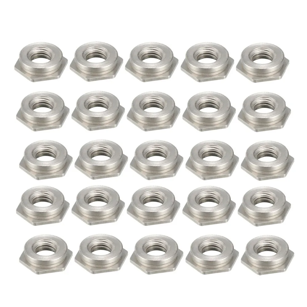 

UXCELL 25PCS M4 x 0.7mm Nuts Pitch Hex Head Carbon Steel Blind Hole Self Clinching Standoff Nut FS-M4-2/ FS-M4-1 Fasteners