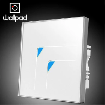 

2 банды 1 способ сенсорный настенный выключатель LED 10А Топ Wallpad 110В ~ 250В 220В белый кристалл стекло настенный выключатель света переключатели