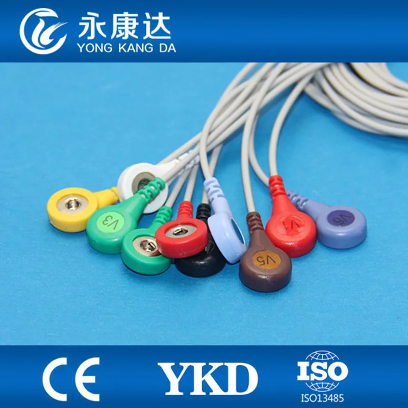 Универсальный Din1.5 кабель для ЭКГ 10 ведет АХА монитор пациента|cable iec|cable universalcable ecg