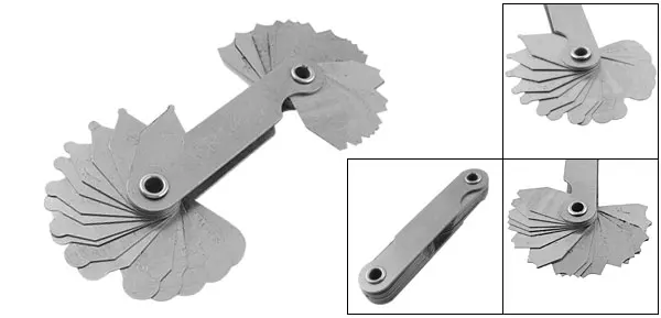 UXCELL R1 6.5Mm карманный инструмент для измерения 32 листьев|radius gauge|radius gageradius measurement tools