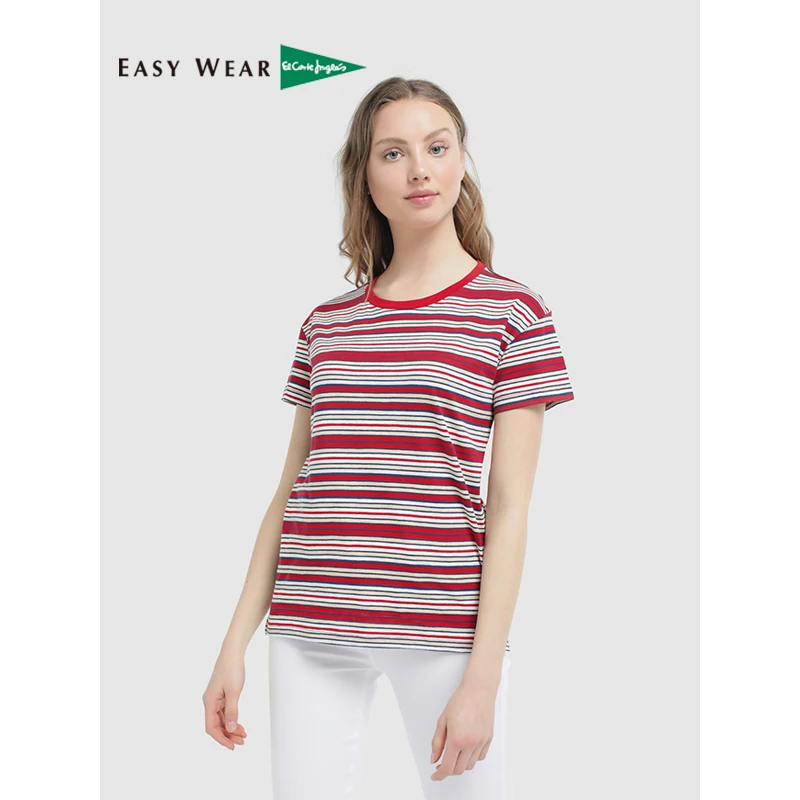 Easy Wear Удобная женская футболка . Короткий рукав полукруглый вырез.Материал: