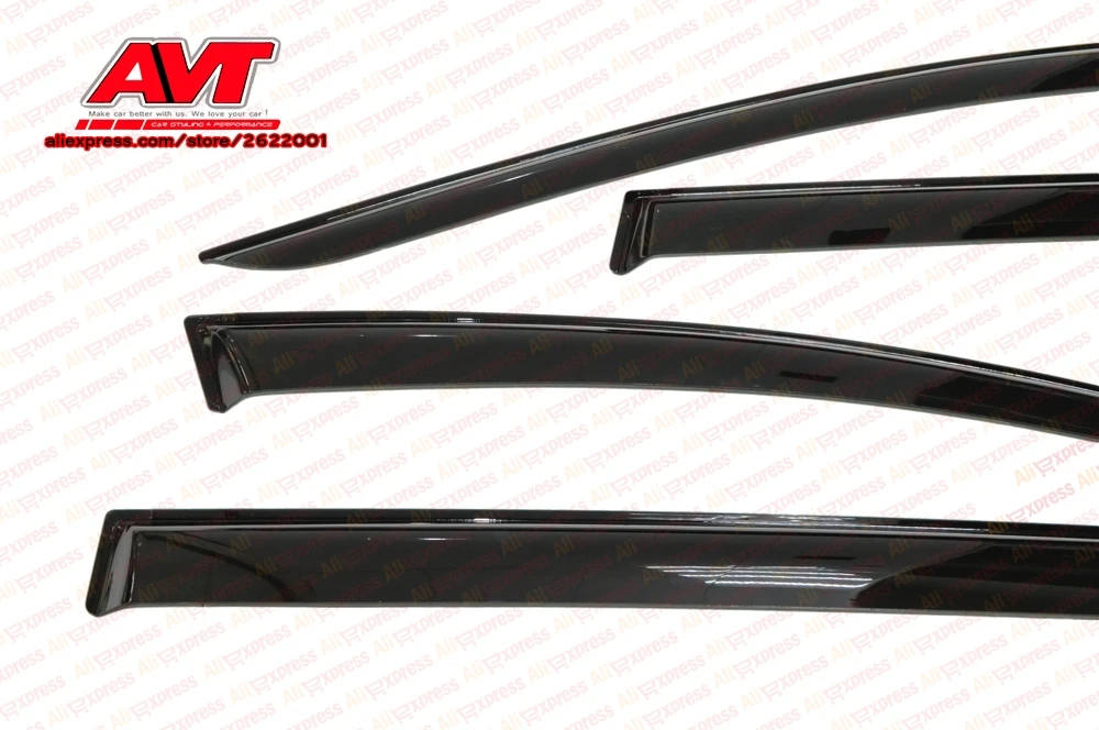 Deflectors case for Peugeot 307 wagon 2001-2011 1set4pcs styling window deflector guard auto vent visor rain guards cover | Автомобили и