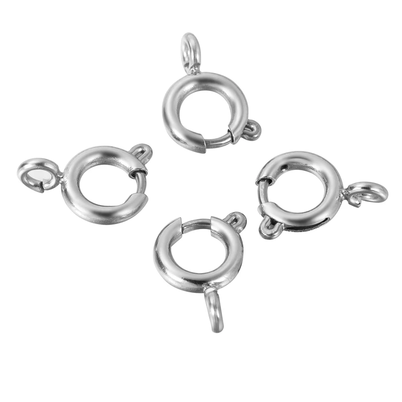 LASPERAL серебряного цвета застежки из нержавеющей стали для Кулон Ожерелье