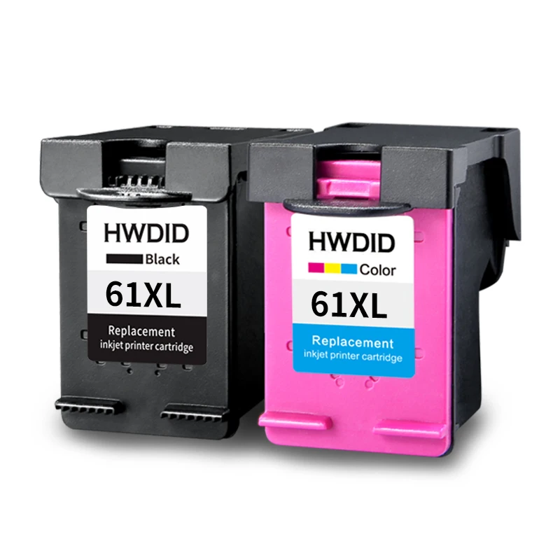 HWDID 61XL Заправляемый картридж Замена для hp 61 XL для hp с чернилами hp Deskjet 1000 1050 1055 2000 2050 2512 3000 J110a J210a J310a - Цвет: 61XL Black Tri-Color