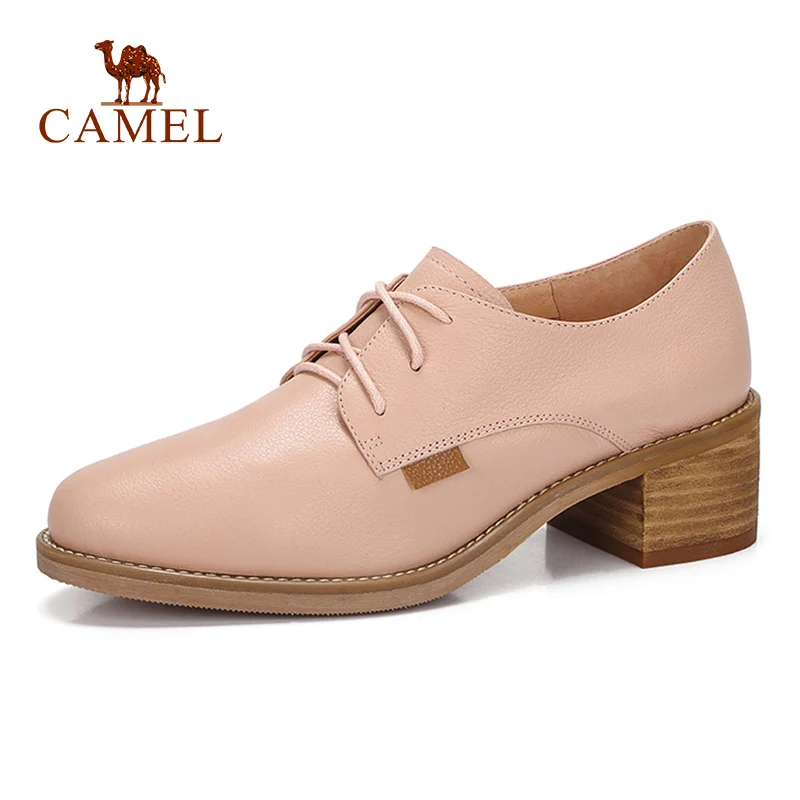 CAMEL/сезон весна Новинка модные розовые повседневные женские тонкие туфли