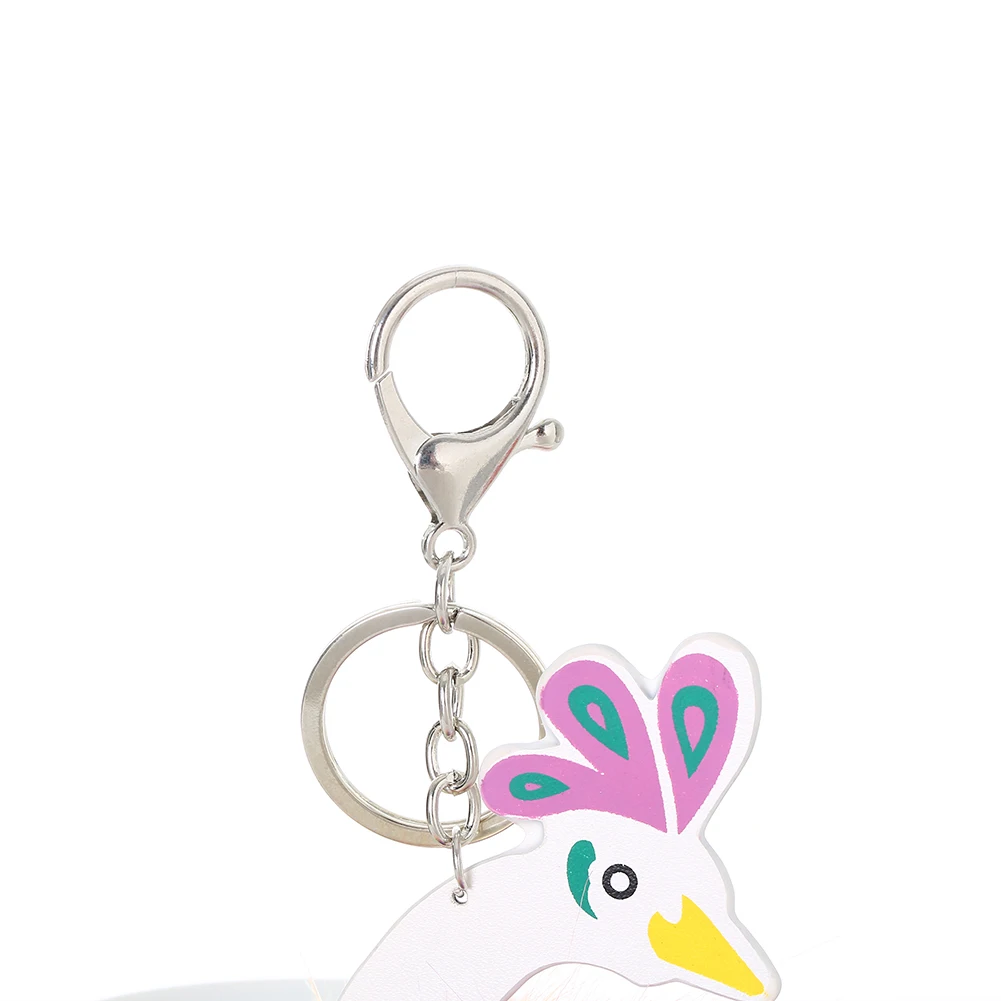 Модные павлин брелок красочные плюшевый мяч автомобилей сумка кошелек кулон