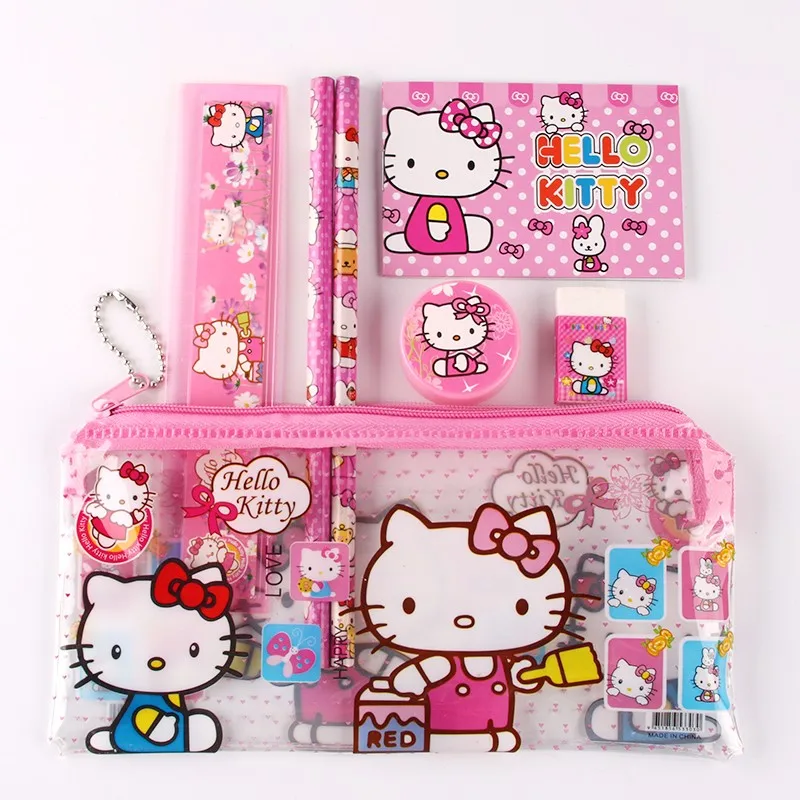 5 шт./лот Бесплатная доставка hello kitty пенал детский мультфильм школьные