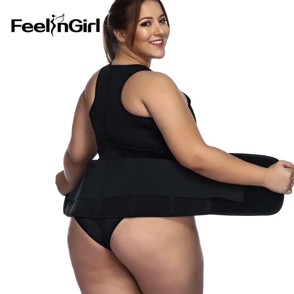 Feelingirl неопреновый костюм для сауны с талией пояс для тренировок фитнес майка тренировочный жилет Body Shaper корсет на талию кинчер плюс размер-е