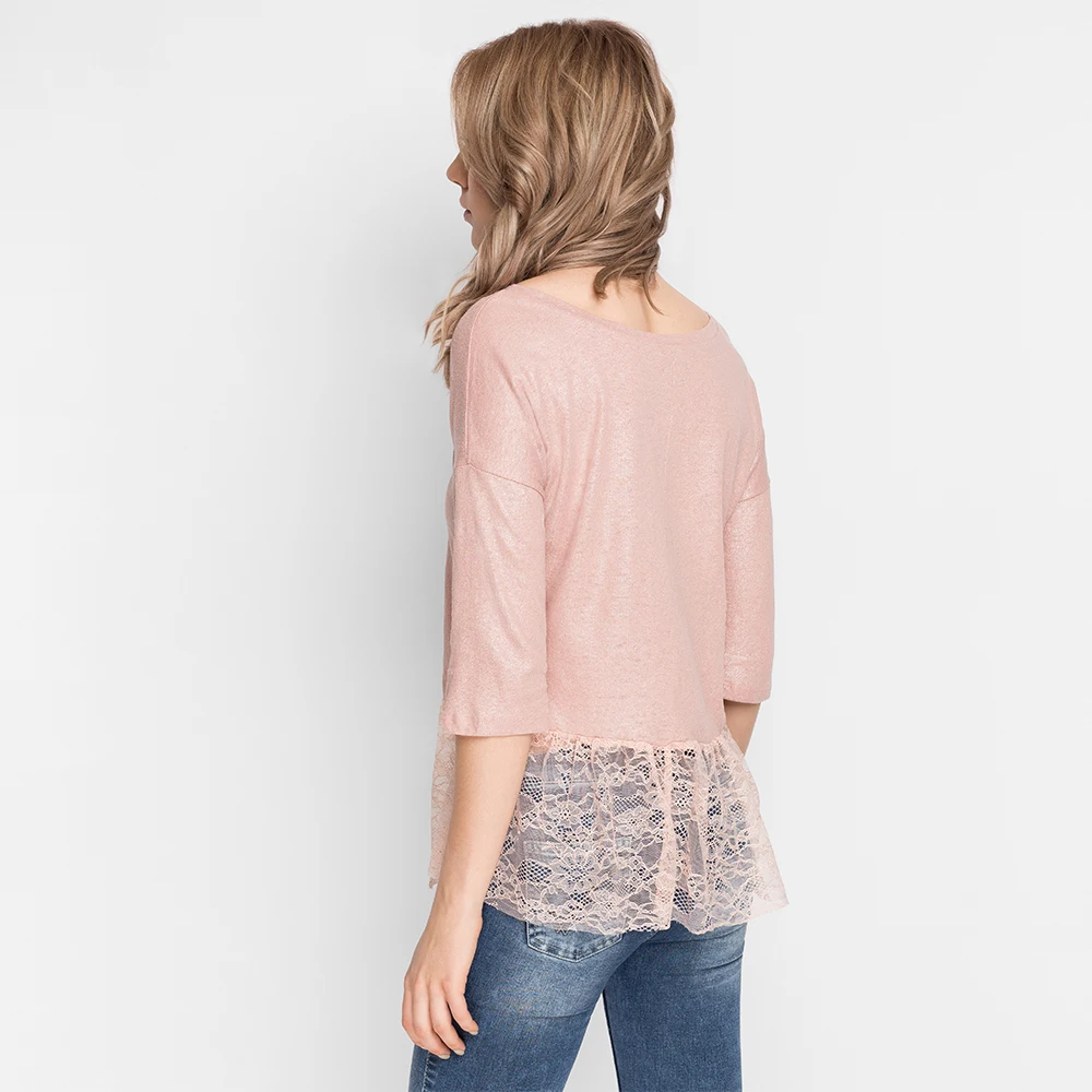 Нежная блуза с кружевом Gloria jeans женская GTS014568|blouse blouse|blouses for womenblouses & shirts |