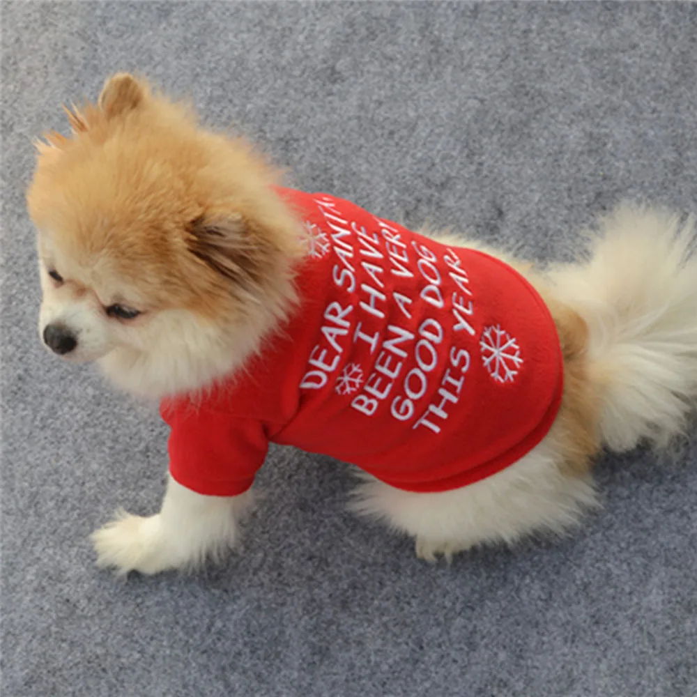 Одежда для домашних животных оптовая продажа зимний теплый свитер с вышивкой в