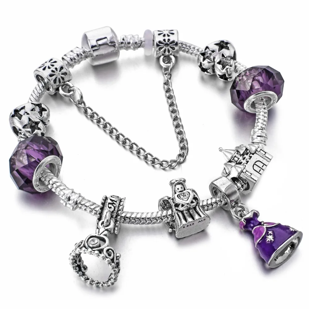 Дропшиппинг новый дизайн волшебная шапка принцессы подвеска Шарм-браслеты с