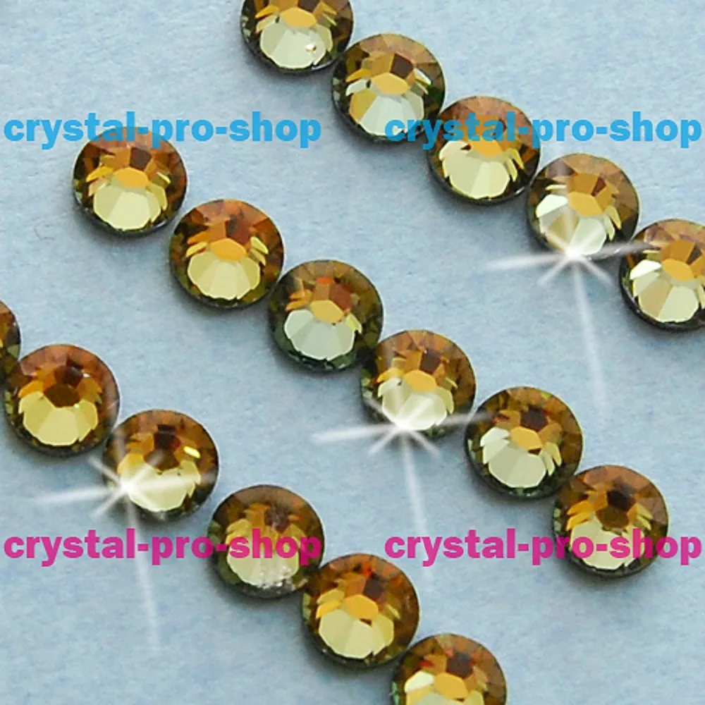 432 шт. (бесплатно 144 шт.) оригинальные элементы Swarovski ss12 (3 3 2) мм Tabac (TAB) железо на