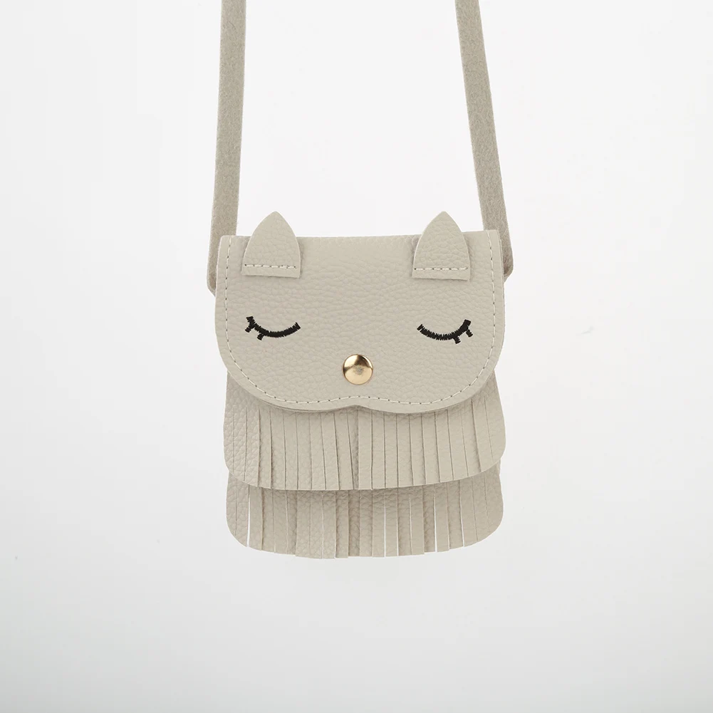 

Fashion Lovely Girl Cat Style Tassel Faux Leather Shoulder Cross Body Mini Bag