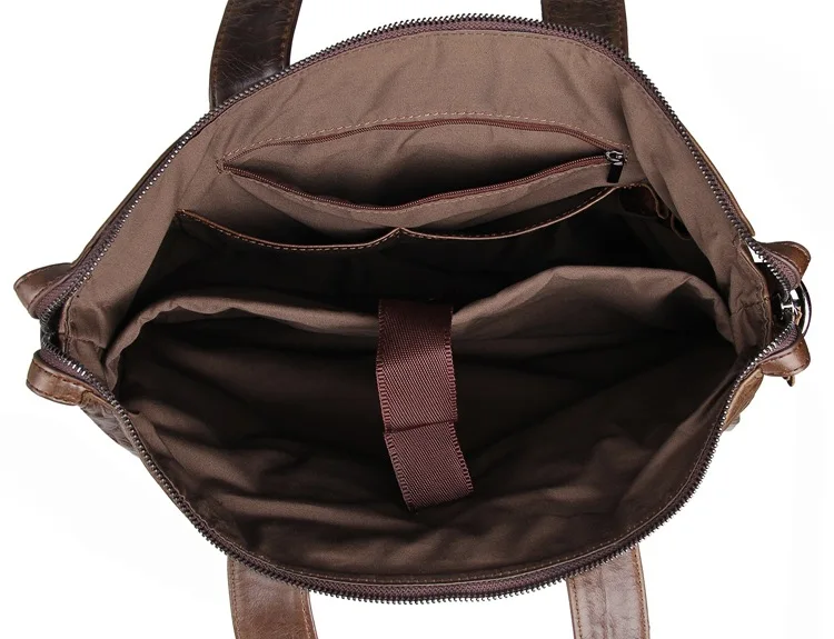 

Fashion Genuine Leather Men 15" Briefcases Bag Famous Brand Shoulder Bag Messenger Bags Causal Handbag Laptop Briefcase Male