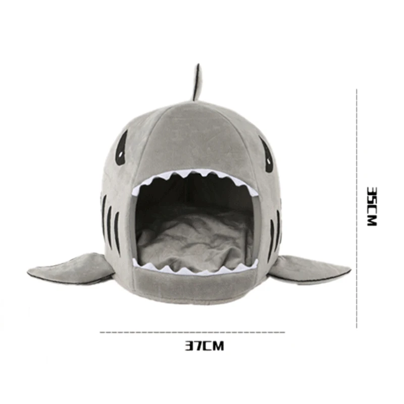 Симпатичный домик для собак Размер M/L акула форма мыши Лежанка домашних животных